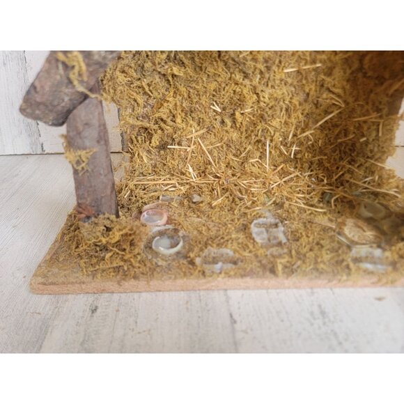 Nativity AS IS shelter scene home decor xmas religious prop - Picture 2 of 8